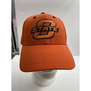 Oklahoma State University OSU Cowboys Hat Mens OS Strap Back Orange Cap Football